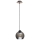 Hanglamp aan een koord UNO WOOD 1xE27/60W/230V zwart/bruin