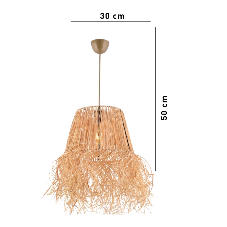 Hanglamp aan een koord VALANCE 1xE27/40W/230V bruin