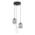 Hanglamp aan een koord VERDI 3xE27/15W/230V diameter 30 cm zwart/grijs/wit