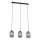 Hanglamp aan een koord VERDI 3xE27/15W/230V zwart/grijs