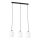 Hanglamp aan een koord VERDI 3xE27/15W/230V zwart/wit