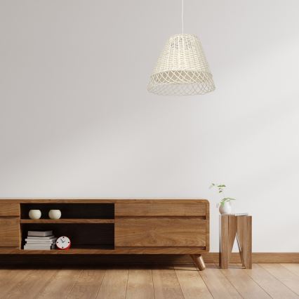 Hanglamp aan een koord VIMINI 1xE27/40W/230V rotan