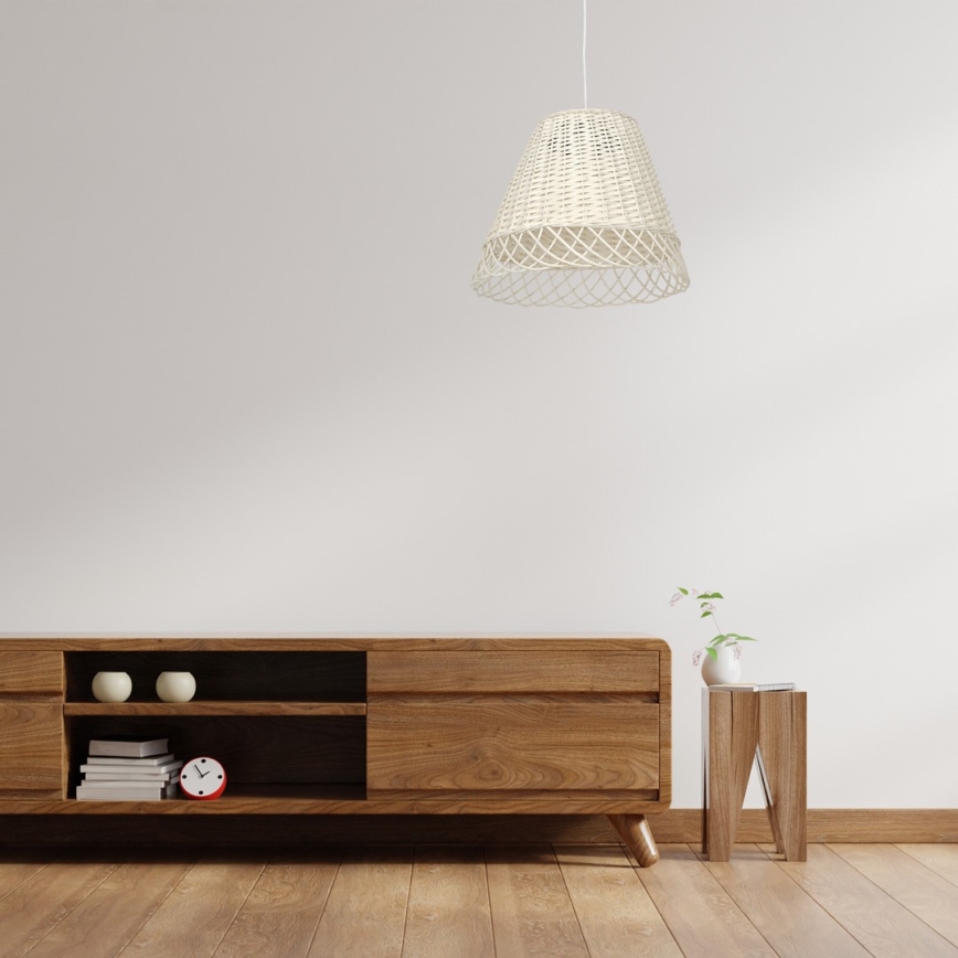 Hanglamp aan een koord VIMINI 1xE27/40W/230V rotan