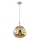 Hanglamp aan een koord VITRO 1xE27/10W/230V diameter 35 cm gouden