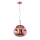 Hanglamp aan een koord VITRO 1xE27/10W/230V diameter 35 cm roze goud