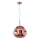 Hanglamp aan een koord VITRO 1xE27/10W/230V diameter 35 cm roze goud