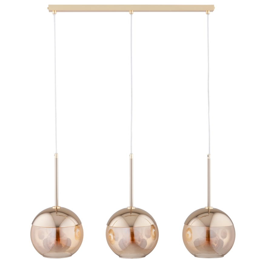 Hanglamp aan een koord VOLDA 3xE27/60W/230V messing