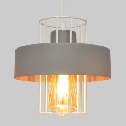 Hanglamp aan een koord VOLTA 1xE27/15W/230V grijs