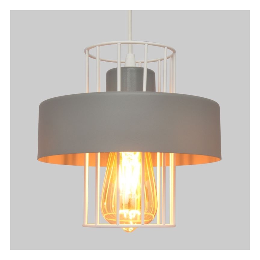 Hanglamp aan een koord VOLTA 1xE27/15W/230V grijs