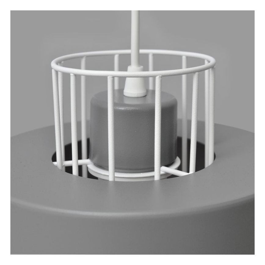 Hanglamp aan een koord VOLTA 1xE27/15W/230V grijs