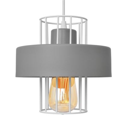 Hanglamp aan een koord VOLTA 1xE27/15W/230V grijs