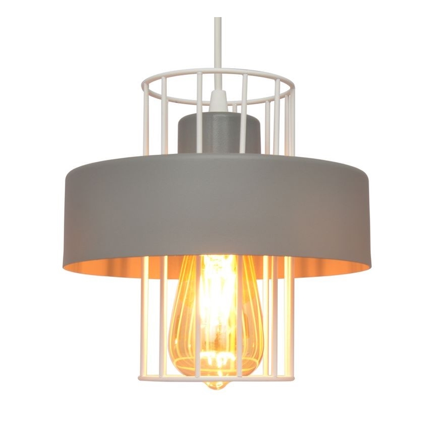 Hanglamp aan een koord VOLTA 1xE27/15W/230V grijs