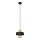 Hanglamp aan een koord VOLTA 1xE27/15W/230V zwart/gouden