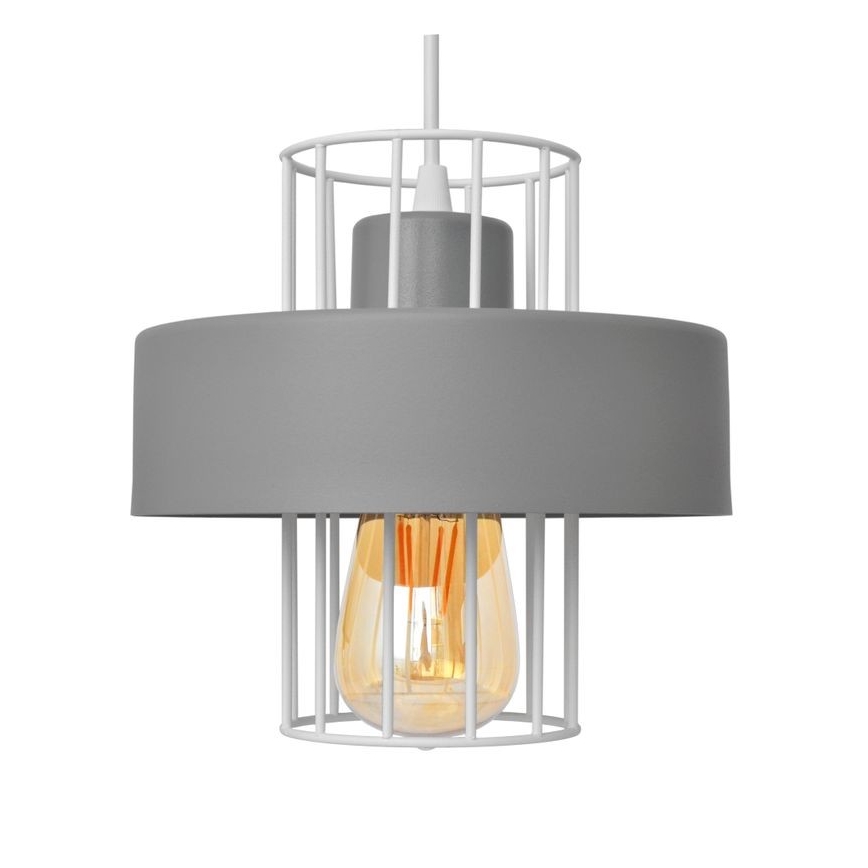 Hanglamp aan een koord VOLTA 2xE27/15W/230V grijs