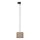 Hanglamp aan een koord voor 1-fase railsysteem TRACER 1xE27/15W/230V diameter 20 cm zwart/bruin