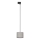 Hanglamp aan een koord voor 1-fase railsysteem TRACER 1xE27/15W/230V diameter 20 cm zwart/grijs
