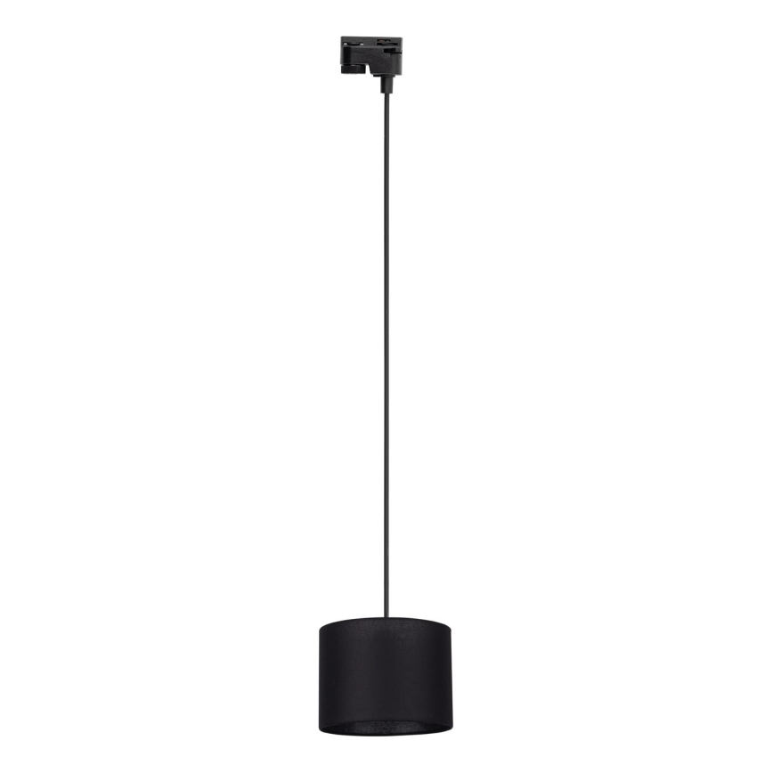 Hanglamp aan een koord voor 1-fase railsysteem TRACER 1xE27/15W/230V diameter 20 cm zwart
