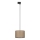 Hanglamp aan een koord voor 1-fase railsysteem TRACER 1xE27/15W/230V diameter 30 cm zwart/bruin