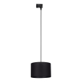 Hanglamp aan een koord voor 1-fase railsysteem TRACER 1xE27/15W/230V diameter 30 cm zwart