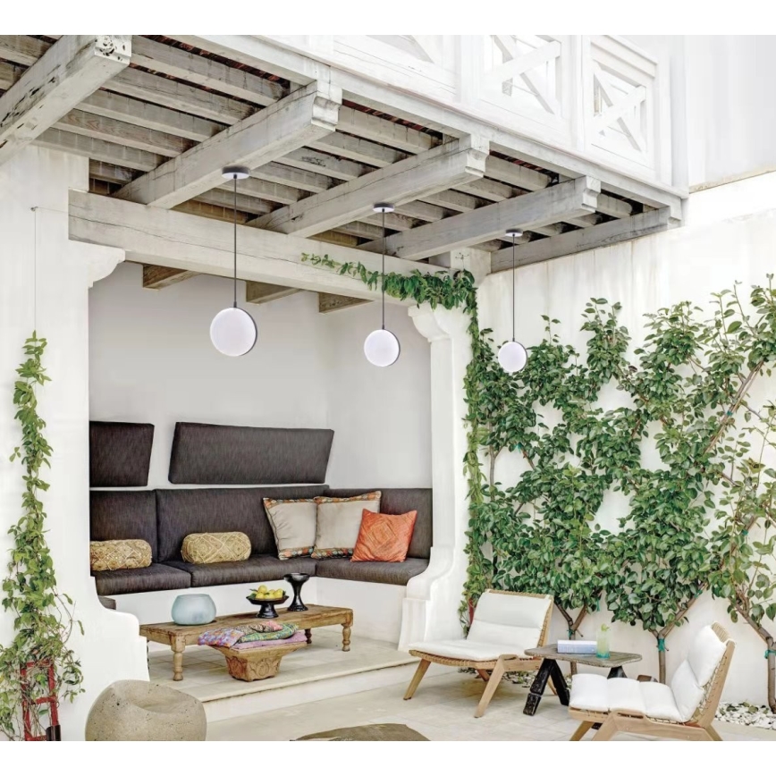 Hanglamp aan een koord voor Buiten CIRCULO 1xE27/40W/230V IP44