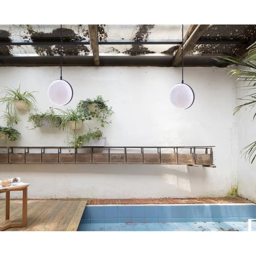 Hanglamp aan een koord voor Buiten CIRCULO 1xE27/40W/230V IP44