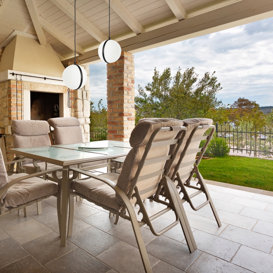 Hanglamp aan een koord voor Buiten CIRCULO 1xE27/40W/230V IP44