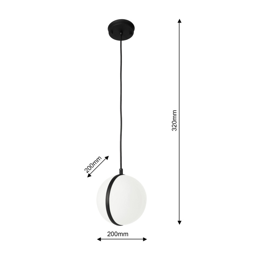 Hanglamp aan een koord voor Buiten CIRCULO 1xE27/40W/230V IP44