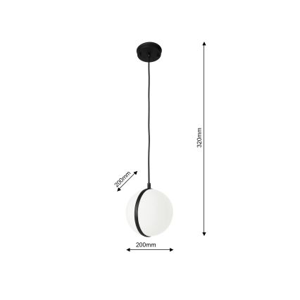 Hanglamp aan een koord voor Buiten CIRCULO 1xE27/40W/230V IP44