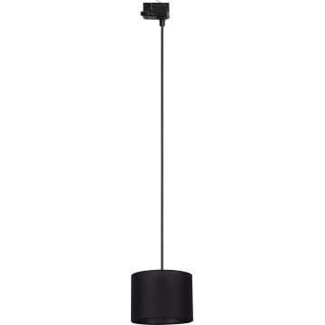 Hanglamp aan een koord voor een 3-fase rail systeem TRACER 1xE27/15W/230V diameter 20 cm zwart
