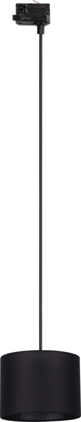 Hanglamp aan een koord voor een 3-fase rail systeem TRACER 1xE27/15W/230V diameter 20 cm zwart