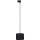 Hanglamp aan een koord voor een 3-fase rail systeem TRACER 1xE27/15W/230V diameter 20 cm zwart