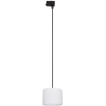 Hanglamp aan een koord voor een 3-fase rail systeem TRACER 1xE27/15W/230V diameter 20 cm zwart/wit
