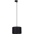 Hanglamp aan een koord voor een 3-fase rail systeem TRACER 1xE27/15W/230V diameter 30 cm zwart