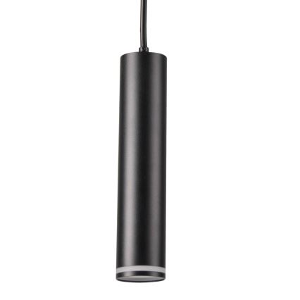 Hanglamp aan een koord voor een rail Systeem PARIJS 3xGU10/10W/230V + 1 m rails systeem zwart