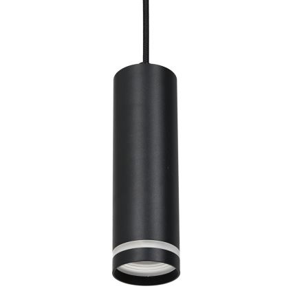 Hanglamp aan een koord voor een Rail Systeem PIPE 1xGU10/25W/230V zwart