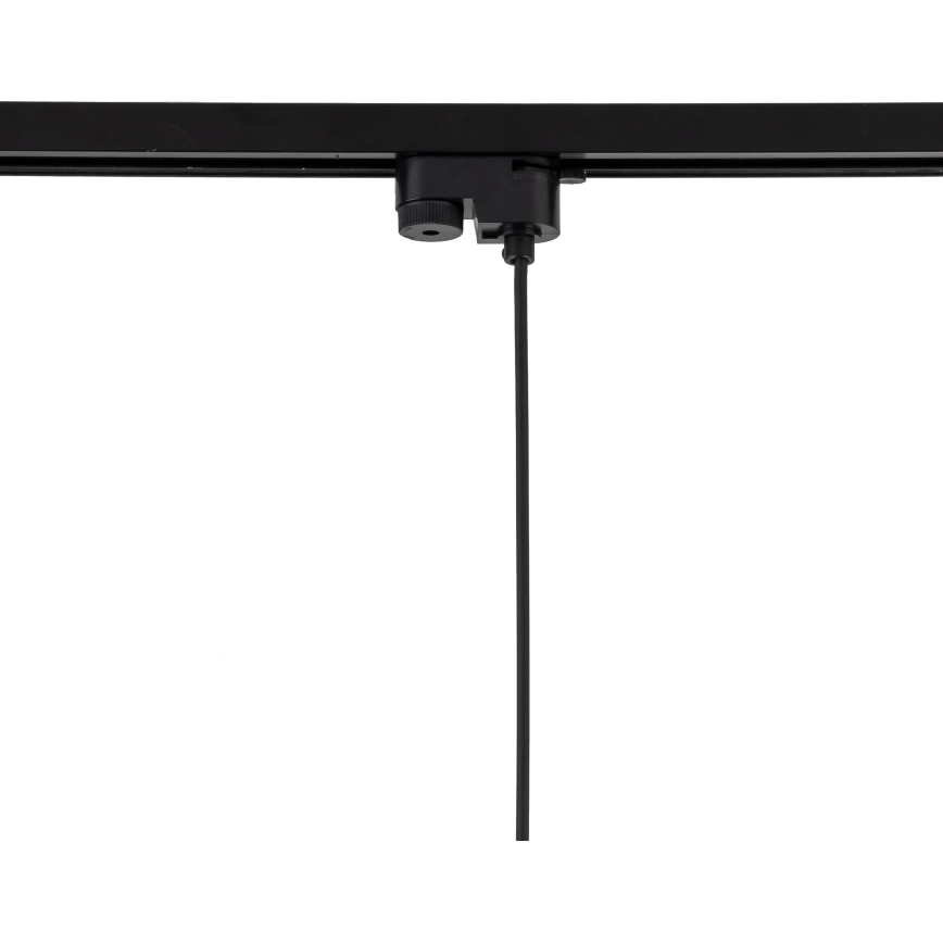 Hanglamp aan een koord voor 1-fase railsysteem TRACER 1xE27/15W/230V diameter 20 cm zwart/bruin