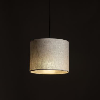 Hanglamp aan een koord voor 1-fase railsysteem TRACER 1xE27/15W/230V diameter 20 cm zwart/grijs