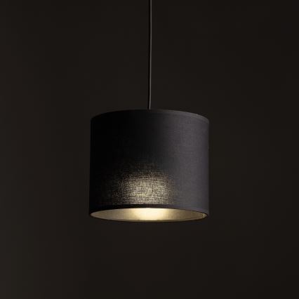 Hanglamp aan een koord voor 1-fase railsysteem TRACER 1xE27/15W/230V diameter 20 cm zwart