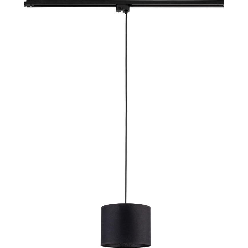 Hanglamp aan een koord voor 1-fase railsysteem TRACER 1xE27/15W/230V diameter 20 cm zwart