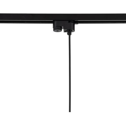 Hanglamp aan een koord voor 1-fase railsysteem TRACER 1xE27/15W/230V diameter 20 cm zwart
