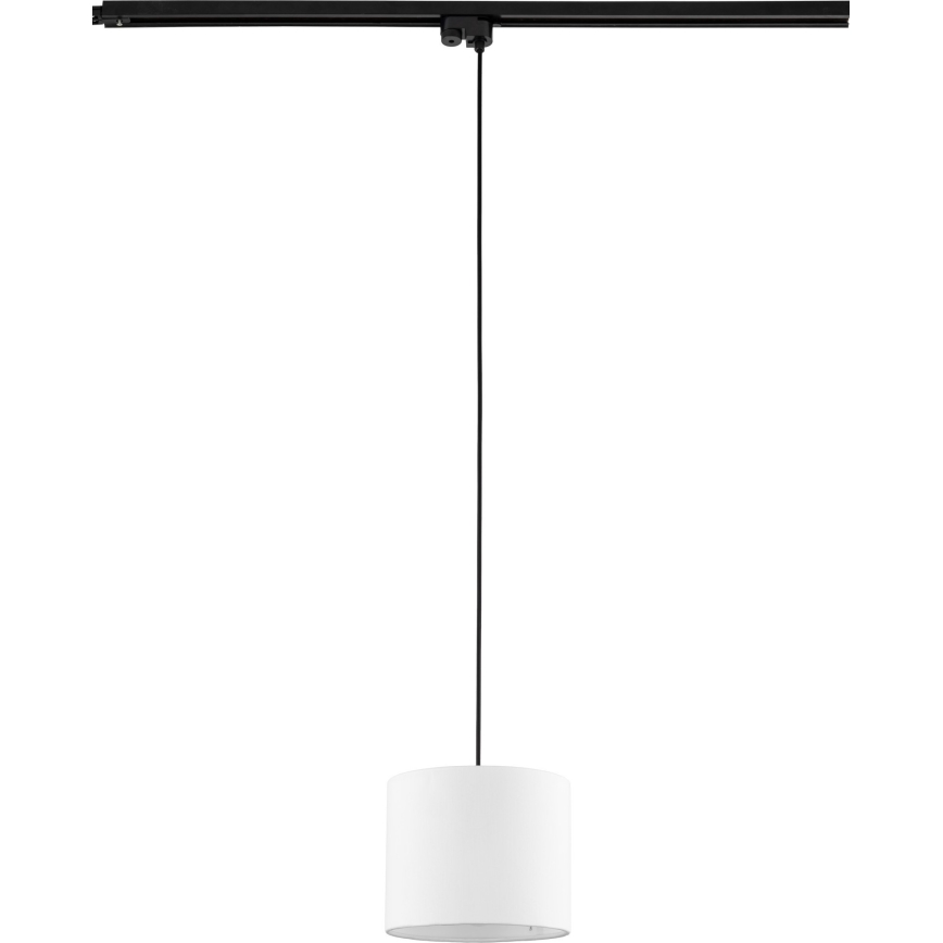 Hanglamp aan een koord voor 1-fase railsysteem TRACER 1xE27/15W/230V diameter 20 cm zwart/wit