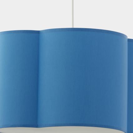 Hanglamp aan een koord voor Kinderen CLOUD 1xE27/25W/230V blauw