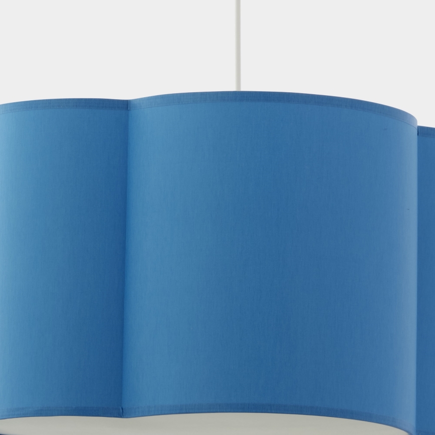 Hanglamp aan een koord voor Kinderen CLOUD 1xE27/25W/230V blauw