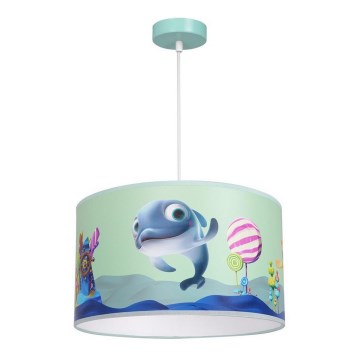 Hanglamp aan een koord voor Kinderen DOLPHIN 1xE27/60W/230V