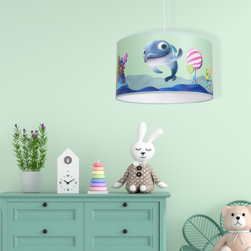 Hanglamp aan een koord voor Kinderen DOLPHIN 1xE27/60W/230V