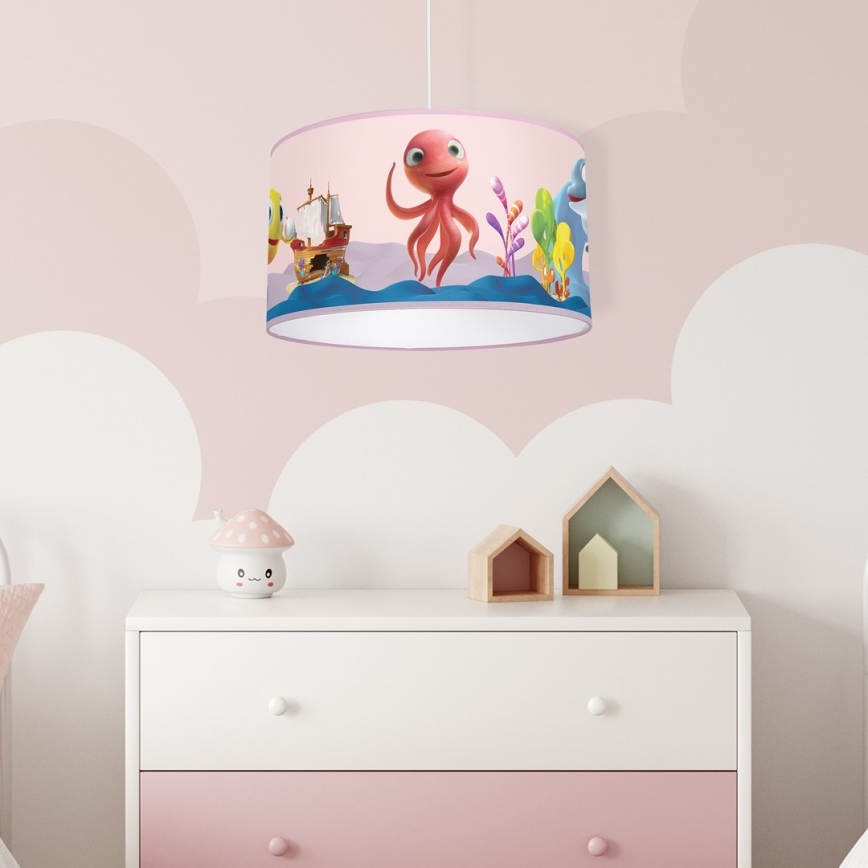 Hanglamp aan een koord voor Kinderen OCTOPUS 1xE27/60W/230V