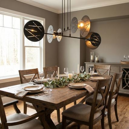 Hanglamp aan een koord XOTIC 4xE27/15W/230V zwart