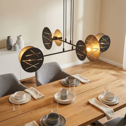 Hanglamp aan een koord XOTIC 4xE27/15W/230V zwart