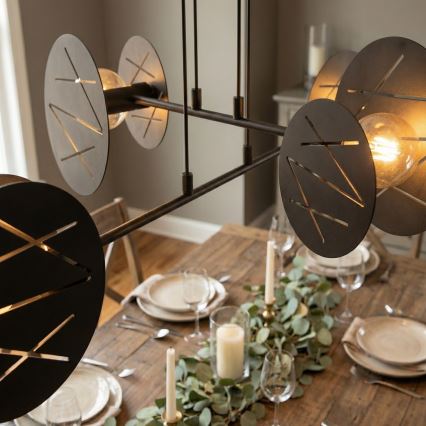 Hanglamp aan een koord XOTIC 4xE27/15W/230V zwart