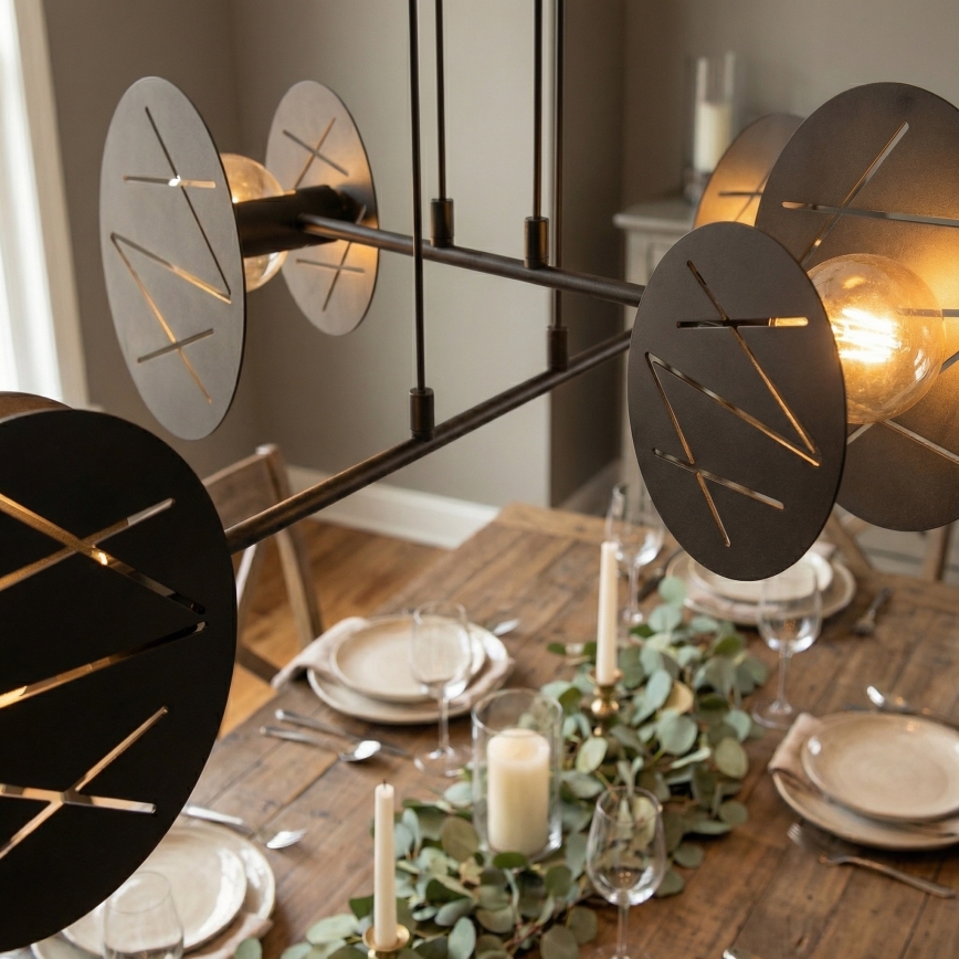 Hanglamp aan een koord XOTIC 4xE27/15W/230V zwart